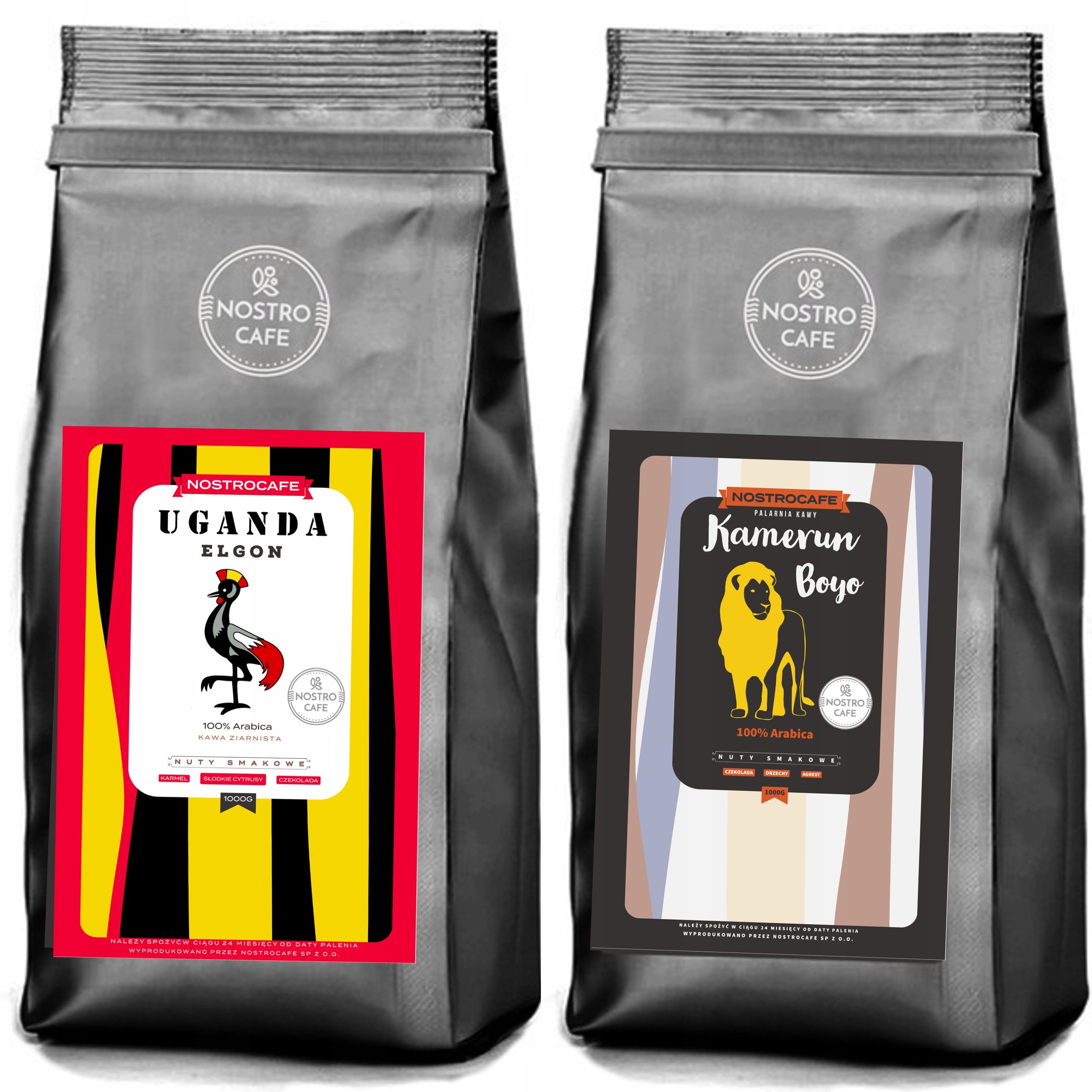 Kawa Ziarnista 2KG Uganda Elgon, Kamerun Boyo