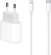 Ładowarki do telefonów - Ładowarka Vega LITTE ŁADOWARKA SIECIOWA 20W BIAŁA FASTON POWER DELIVERY PD TYP-C + KABEL IPHONE USB-C DO LIGHTNING 1M 12W APPX> - miniaturka - grafika 1