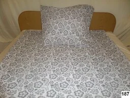 Karo Pościel z kory 140x200 187 biała szare kwiatki guziki 100% bawełna gruba - Pościel Karo Pościel z kory 140x200 187 biała szare kwiatki guziki 100% bawełna gruba - Pościel - miniaturka - grafika 1