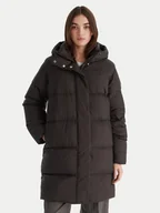 Kurtki damskie - Tommy Hilfiger Płaszcz zimowy Modern WW0WW46535 Czarny Regular Fit - miniaturka - grafika 1