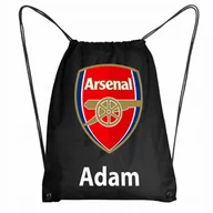 Plecaki worki - Worek Szkolny Na Buty Plecak Arsenal Londyn + IMIĘ - miniaturka - grafika 1