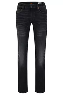 Spodenki męskie - BOSS Męskie spodnie jeansowe Delaware Bc-l-p, Charcoal15, 34W / 36L - grafika 1