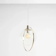 Lampy sufitowe - Aldex Aura D30 lampa wisząca 1-punktowa złota/transparent 1065G30 - miniaturka - grafika 1