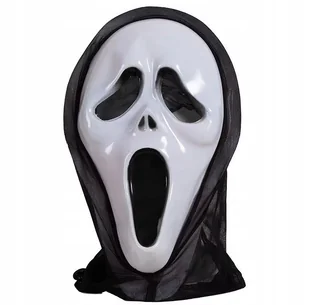 MASKA KRZYK NA HALLOWEEN PRZEBRANIE STRÓJ STRACH HORROR SCREAM HALLOWEEN - Dodatki do strojów karnawałowych - miniaturka - grafika 1