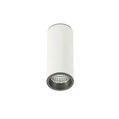 Lampy sufitowe - Italux Spot LAMPA sufitowa MOLDES SLC7391/7W 3000K WH+GR spot OPRAWA LED 7W metalowa TUBA plafon biały szary - miniaturka - grafika 1