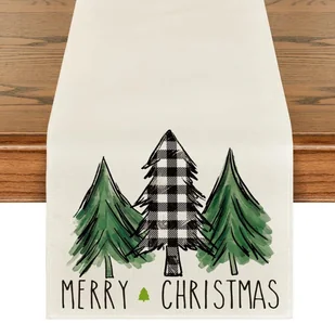 Świąteczny Bieżnik Na Stół Obrus Wigilijny 180x33 cm - Zabawki kreatywne - miniaturka - grafika 1