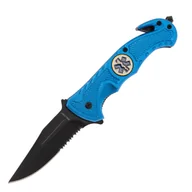 Noże - Nóż składany ratowniczy Mil-Tec Rescue Blue - miniaturka - grafika 1