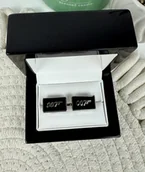 Spinki do mankietów i krawatów - SPINKI DO MANKIETÓW koszuli mankietu 007 Bond - miniaturka - grafika 1