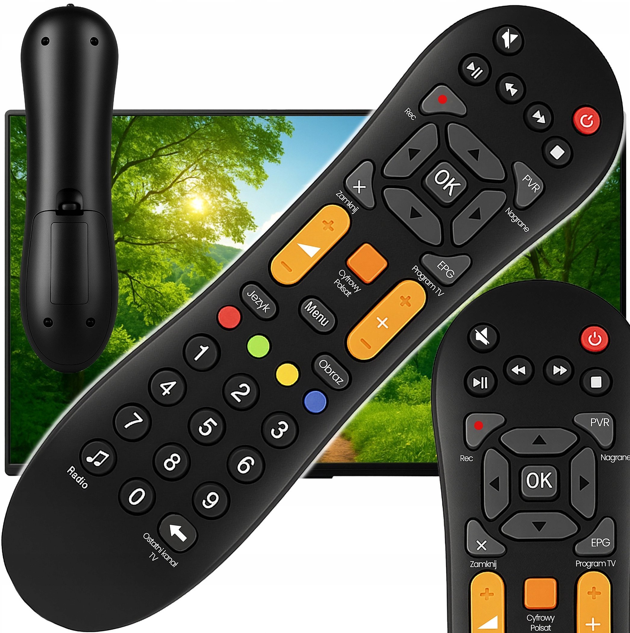 Retoo PILOT DO DEKODERA HD3000 - HD7000 CYFROWY POLSAT BOX UNIWERSALNY