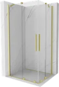 Kabiny prysznicowe - Mexen Velar Duo kabina prysznicowa rozsuwana 100x90 cm, transparent, złota szczotkowana - 871-100-090-02-55 - miniaturka - grafika 1