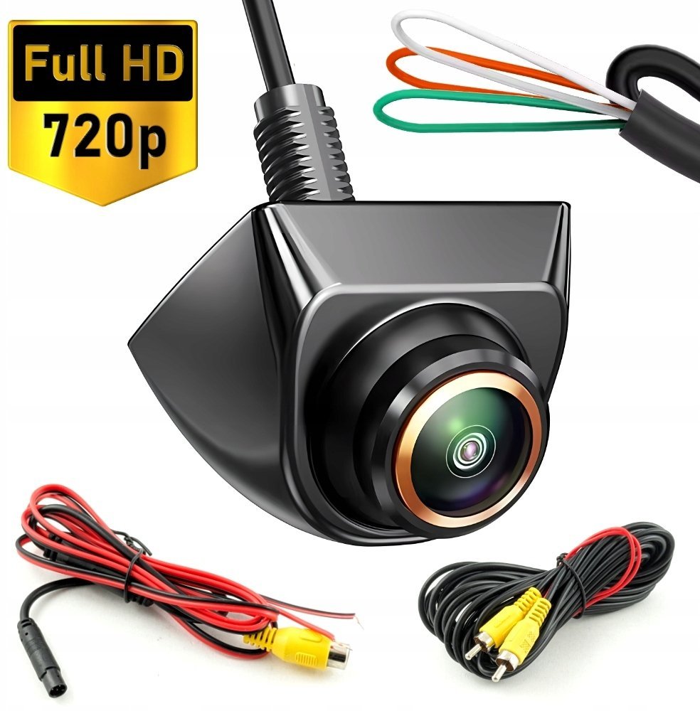 GoMedia Kamera Cofania 720p 170 Rybie Oko FullHD Metalowy Regulowany Czujnik Sony