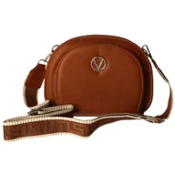 Torebki damskie - Torebka damska Listonoszka z geometrycznym paskiem brązowa - miniaturka - grafika 1