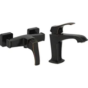 Baterie umywalkowe - Zestaw baterii prysznicowej i umywalkowej Antiga Valvex - miniaturka - grafika 1