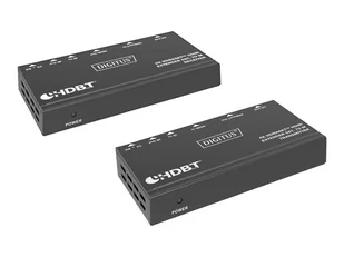 DIGITUS 4K HDBaseT Extender Set 70m PoC RS232 IR black - Przełączniki KVM - miniaturka - grafika 1