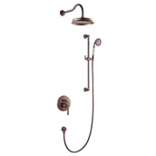 Zestawy prysznicowe - Omnires ARMANCE Kompletny system łazienkowy podtynkowy miedź antyczna SYS AM20 ORB SYS_AM20_ORB - miniaturka - grafika 1