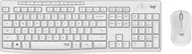 Zestawy myszka + klawiatura - Zestaw bezprzewodowy Logitech MK295 Silent USB 2.4 GHz Biały (920-009819) - miniaturka - grafika 1
