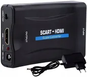 Inne akcesoria audio-wideo - KONWERTER ADAPTER Z SCART NA HDMI AV EURO FULL HD 1080P - miniaturka - grafika 1