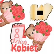 Magnesy - Prezent na dzień kobiet dla dziewczynki magnes upominek do szkoły do pracy - miniaturka - grafika 1