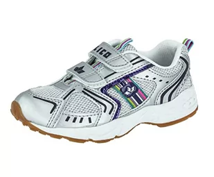 Lico Silverstar V Dziewczynki Buty do różnych sportów uprawianych w pomieszczeniach, biały/srebrny/liliowy, 25 EU - Buty dla dziewczynek - miniaturka - grafika 1