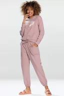 Dresy damskie - Dres homewear Dkaren Wenezja pudrowy róż - miniaturka - grafika 1