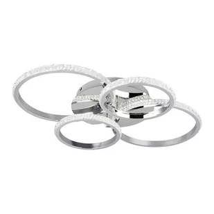 Lampa sufitowa LED w kolorze srebra 49.5x65.5 cm Cires – Trio - Lampy sufitowe - miniaturka - grafika 1