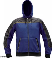Odzież robocza - CERVA CREMORNE bluza - męska bluza z suwakiem, kaptur, 55% bawełna, 45% poliester - granatowy S - miniaturka - grafika 1