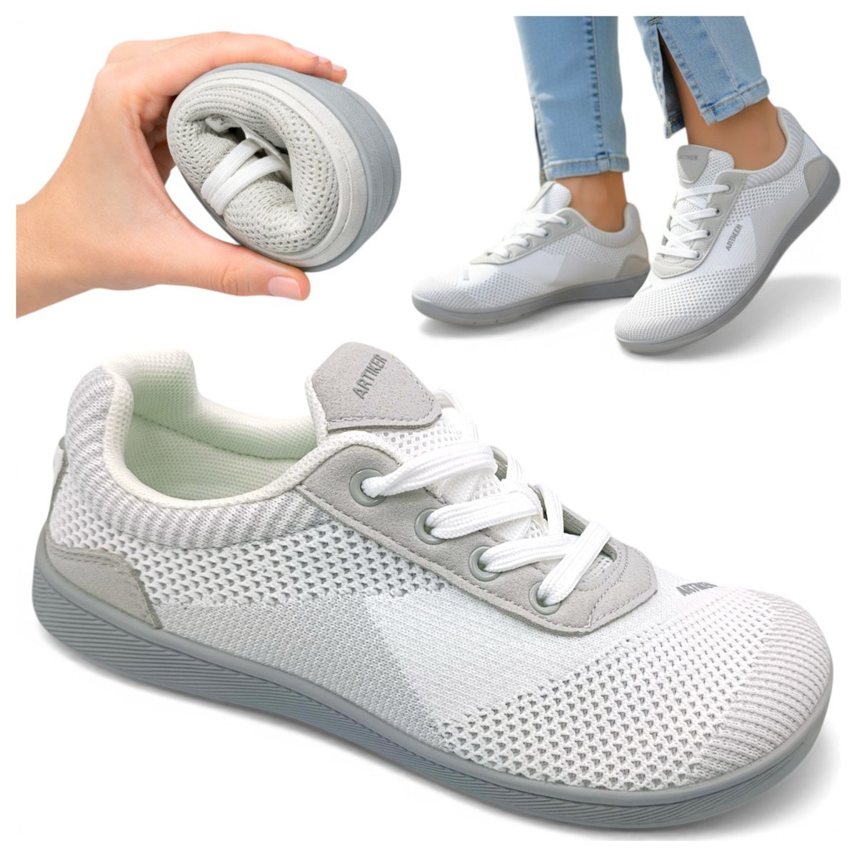 Sneakersy Damskie Sportowe Barefoot Wygodne Elastyczne Lekkie Artiker 40