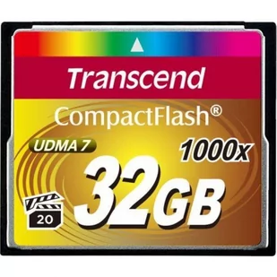 Karta pamięci TRANSCEND CF, 32 GB, 1000x - Karty pamięci - miniaturka - grafika 1