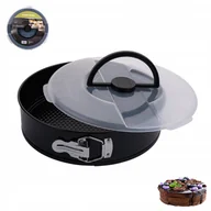 Formy do ciast - FORMA blacha DO PIECZENIA non-stick okrągła Z POKRYWĄ 26 cm Topfann - miniaturka - grafika 1