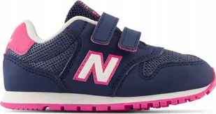 BUTY dziecięce NEW BALANCE 500 IV500VP1 na rzepy granatowo różowe 26 niebieski - Buty dla dziewczynek - miniaturka - grafika 1