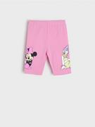Spodnie i spodenki dla dziewczynek - Sinsay - Kolarki Disney - różowy - miniaturka - grafika 1