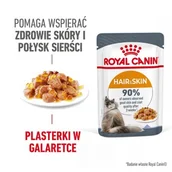 Mokra karma dla kotów - ROYAL CANIN Hair & Skin w galaretce 12x85 g - miniaturka - grafika 1