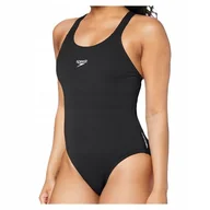 Stroje kąpielowe - Kostium Kąpielowy Jednoczęściowy Strój Speedo End+ Medalist Czarny R. 46 - miniaturka - grafika 1