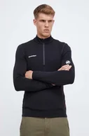 Bluzy męskie - Mammut bluza sportowa Aenergy ML Half Zip kolor czarny gładka - miniaturka - grafika 1