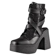 Botki damskie - botki damskie ALTERCORE czarne (HILDA VEGAN BLACK)-40 - miniaturka - grafika 1