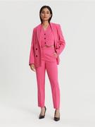 Spodnie damskie - Sinsay - Spodnie cygaretki - różowy - miniaturka - grafika 1