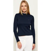Bluzki damskie - Tommy Hilfiger Półgolf | Slim Fit - miniaturka - grafika 1