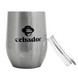 TermoLid – stalowe naczynko z pokrywką – Cebador (kolor srebrny) – 350 ml - Yerba Mate - miniaturka - grafika 1