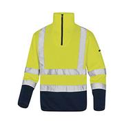 Odzież robocza - Delta Plus Bluza polarowa ostrzegawcza imitacja swetra kolor żółto-niebieski rozmiar 3XL MARHVJM3X MARHVJM3X - miniaturka - grafika 1