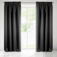 Zasłony - Eurofirany Zasłona zaciemniająca czarna 9240KV 9240KV SAM 135X270 - miniaturka - grafika 1