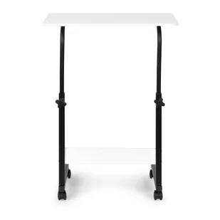 Stolik pod laptopa z kółkami biurko dostawiane do fotela kanapy - białe - Biurka - miniaturka - grafika 2