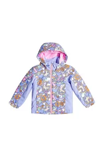 Kurtki i płaszcze dla dziewczynek - Roxy kurtka narciarska dziecięca SNOWY TALE JK SNJT kolor fioletowy - grafika 1