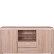 Komody - Komoda 2D2S Damis Mebel Bos Dąb Sonoma - miniaturka - grafika 1