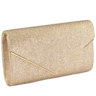 TOREBKA WIECZOROWA damska KOPERTÓWKA WIZYTOWA elegancka BROKAT mała - Torebki damskie - miniaturka - grafika 1