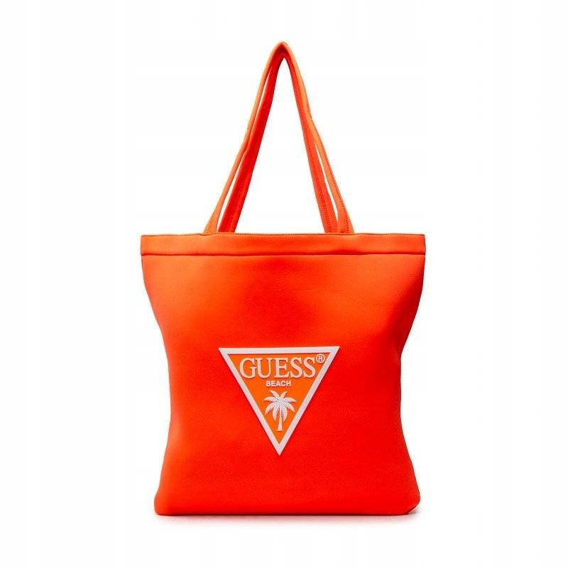 GUESS TORBA PLAŻOWA POMARAŃCZOWA NEONOWA 1WŁA