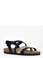 Sandały damskie - BAYTON Sandały "Gerone" w kolorze granatowym - miniaturka - grafika 1