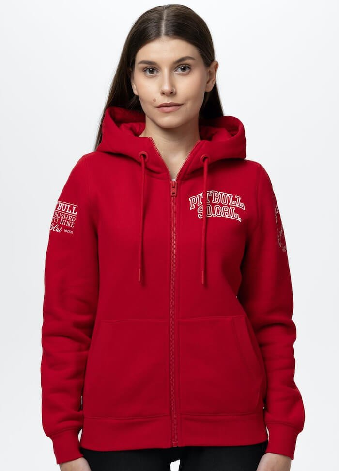 Damska bluza PIT BULL FIORA WMN wild red rozpinana-XS