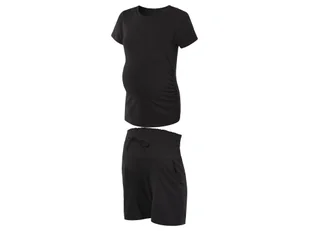 esmara® Piżama ciążowa z bawełną organiczną (Czarny, XL(48/50)) - Piżamy ciążowe - miniaturka - grafika 1