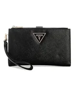 Portfele - GUESS Laurel II podwójny portfel z zamkiem błyskawicznym, portfel damski, czarny, jeden rozmiar - miniaturka - grafika 1