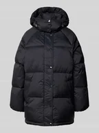 Kurtki damskie - Kurtka pikowana z kapturem i wpuszczanymi kieszeniami - miniaturka - grafika 1